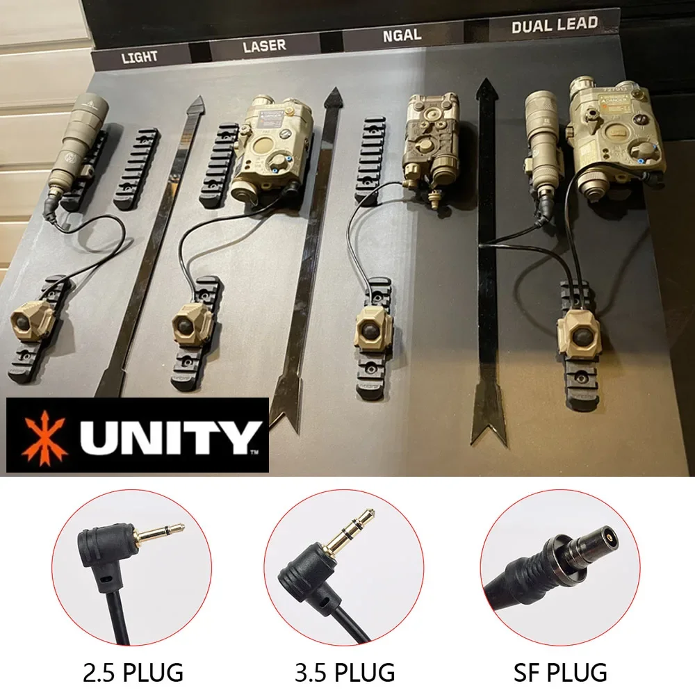 UNITY Switch M-lok KEYMOD Picatinny SL Light Laser Remote Pressure pour Surefire M300 M600 2.5 3.5 SF Crane Plug NGAL