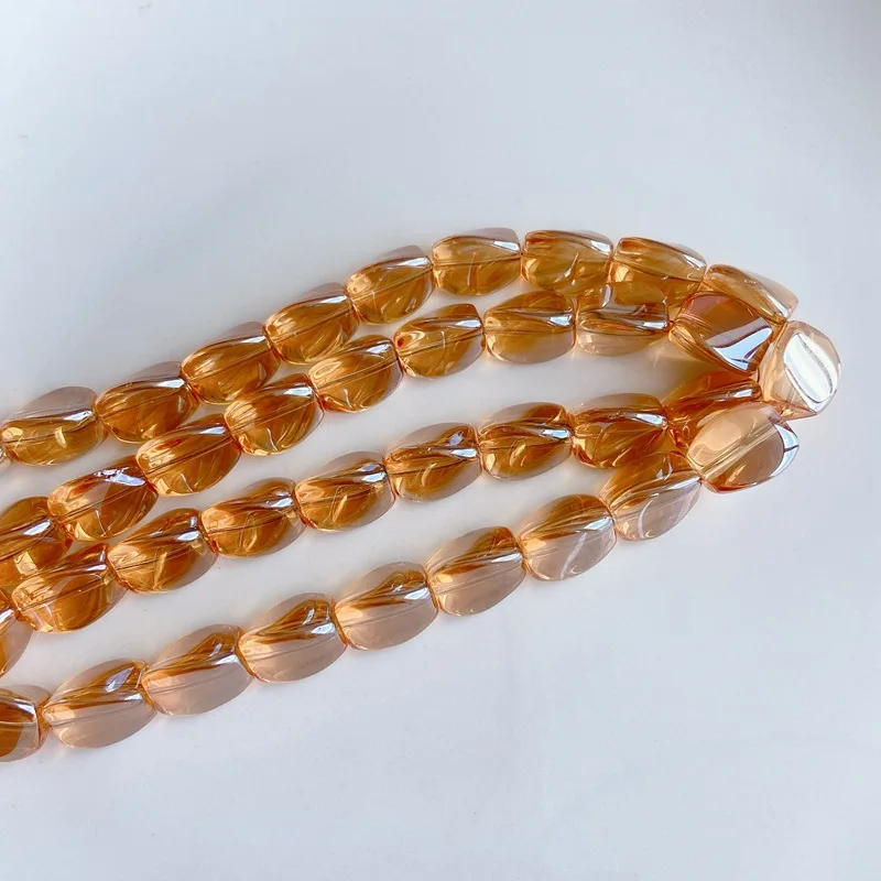10pcs Irregular Lampwork Glass Beads For Jewelry Making Diy AB Bracelet Earrings AB Rainbow Golden Color Crystal Beads Wholesale
