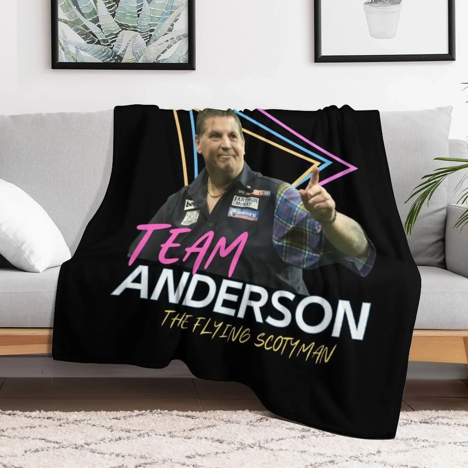 Gary Anderson Darts PDC 2022- ian white Gary Anderso darts team Throw Blanket Camping Vintage Soft Beds Blankets