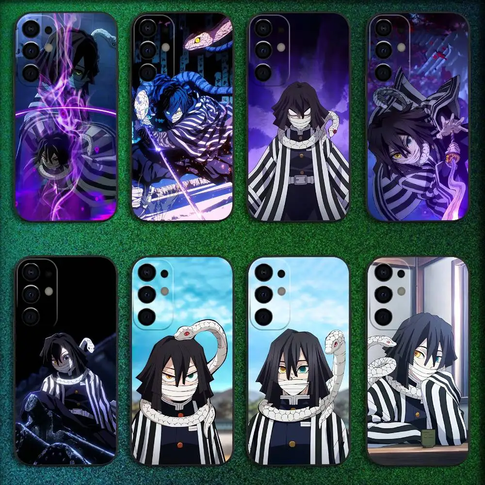 

Demon Slayer O-Obanai Iguro Phone Case For Samsung S25,S24,S21,S22,S23,S30,Ultra,S20,Plus,Fe,Lite,5G Black Cover