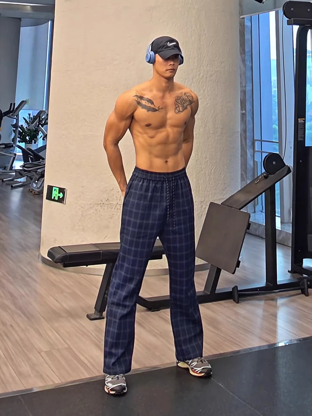 

Cleanfit American Sle Fitn Sports id Pants Men's Autumn Winter Heavy Casual Straight Leggings Slimming Fce Lined Pants