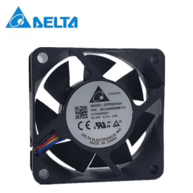 New delta QFR0624GH 24V 0.21a 6025 6cm inverter industrial computer cooling fan