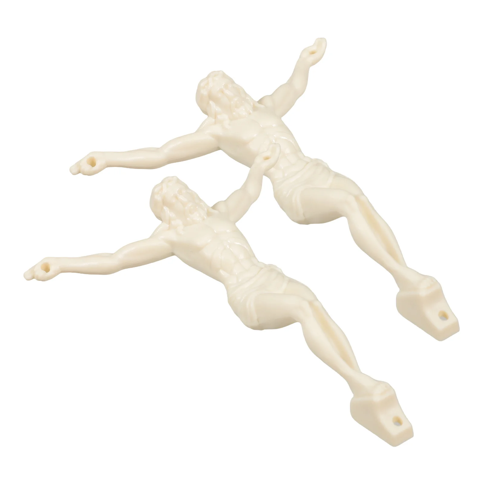 

2Pcs Jesus Cross Pendant DIY Craft Unique Design Easy Assembly Religious Jewelry Making Findings for Tabletop