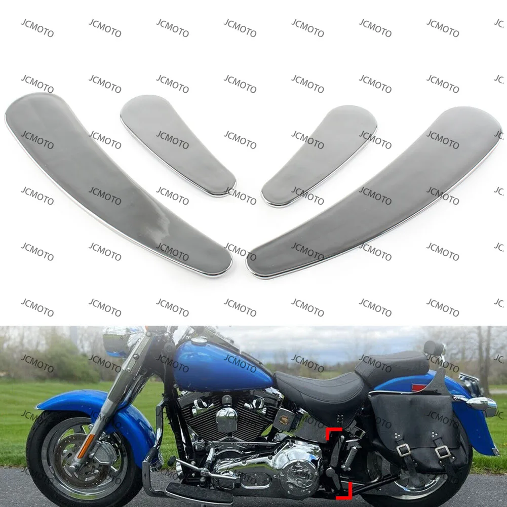 4Pcs For Harley Davidson Softail Heritage Springer Fatboy 1984-2007 Motorcycle Swingarm Frame Inserts Kit