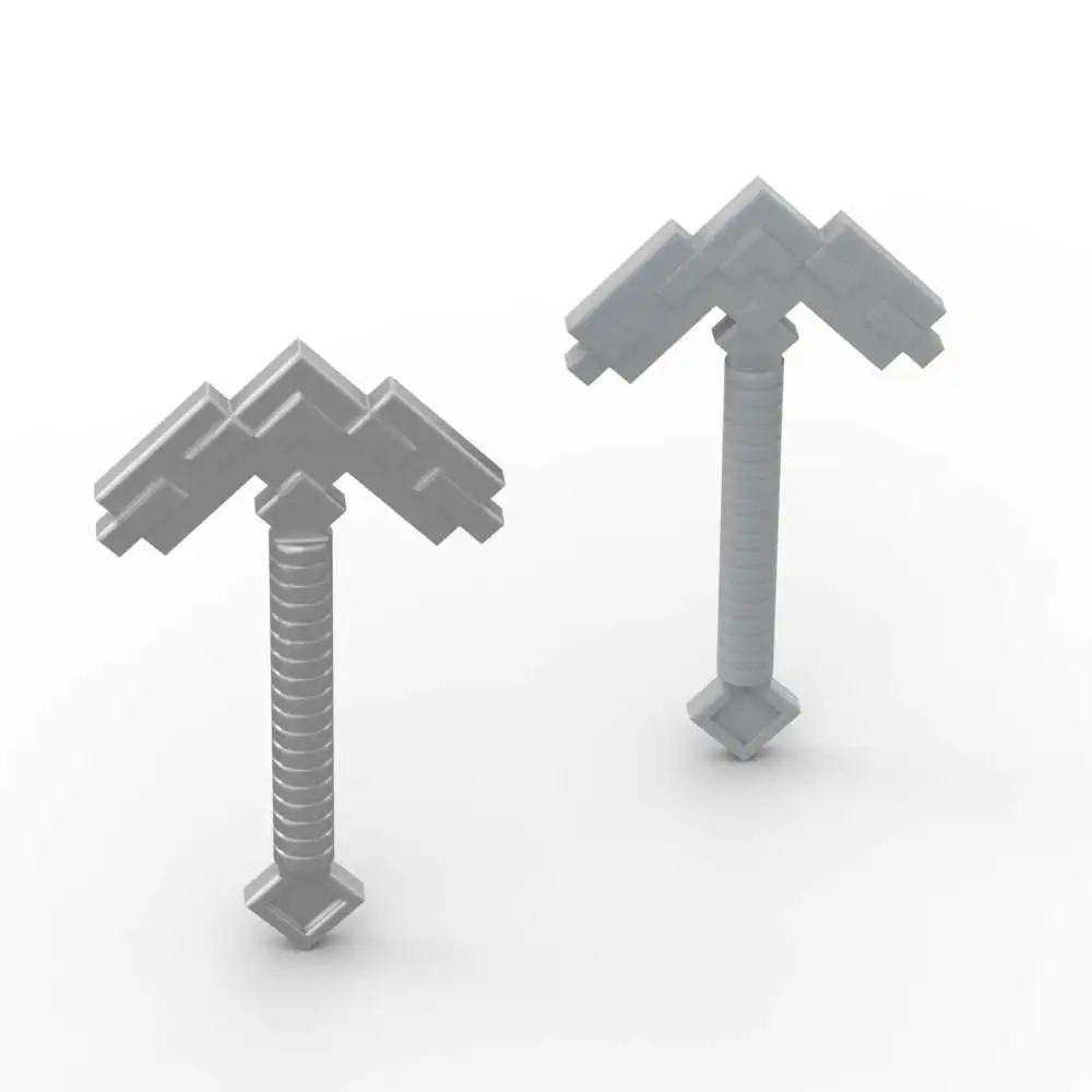 

MOC 10 шт. часть кирпича 18789 кирка посуда пиксельные строительные блоки мотыга набор топоров DIY сборка частиц детские подарки на день рождения