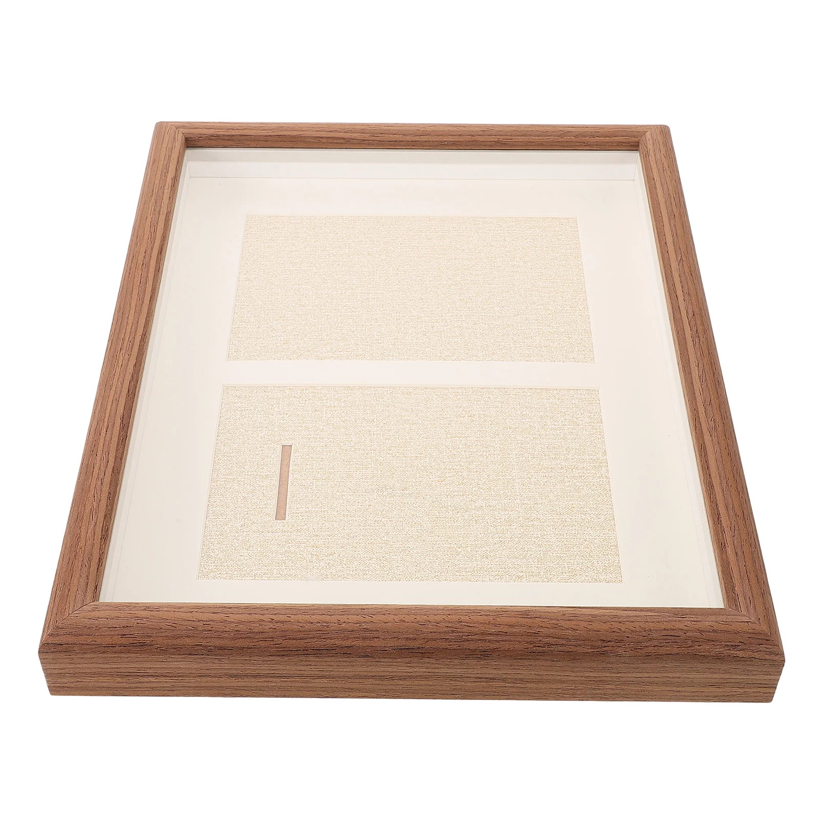 

Medal Photo Frame Wood Clear Display Home Decor Storage Box Match Badge Case Wall Hanging Decorative Frame