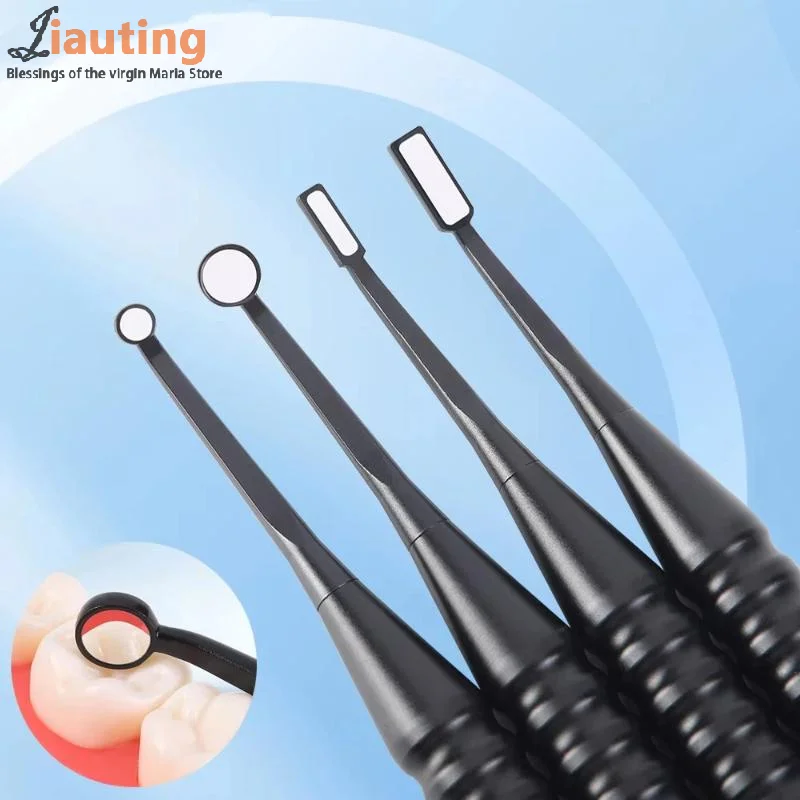 Réflecteur dentaire à Micro miroir buccal, avec poignée amovible, Odontoscope Autoclavable, désinfectable, outils de vérification multifonctions