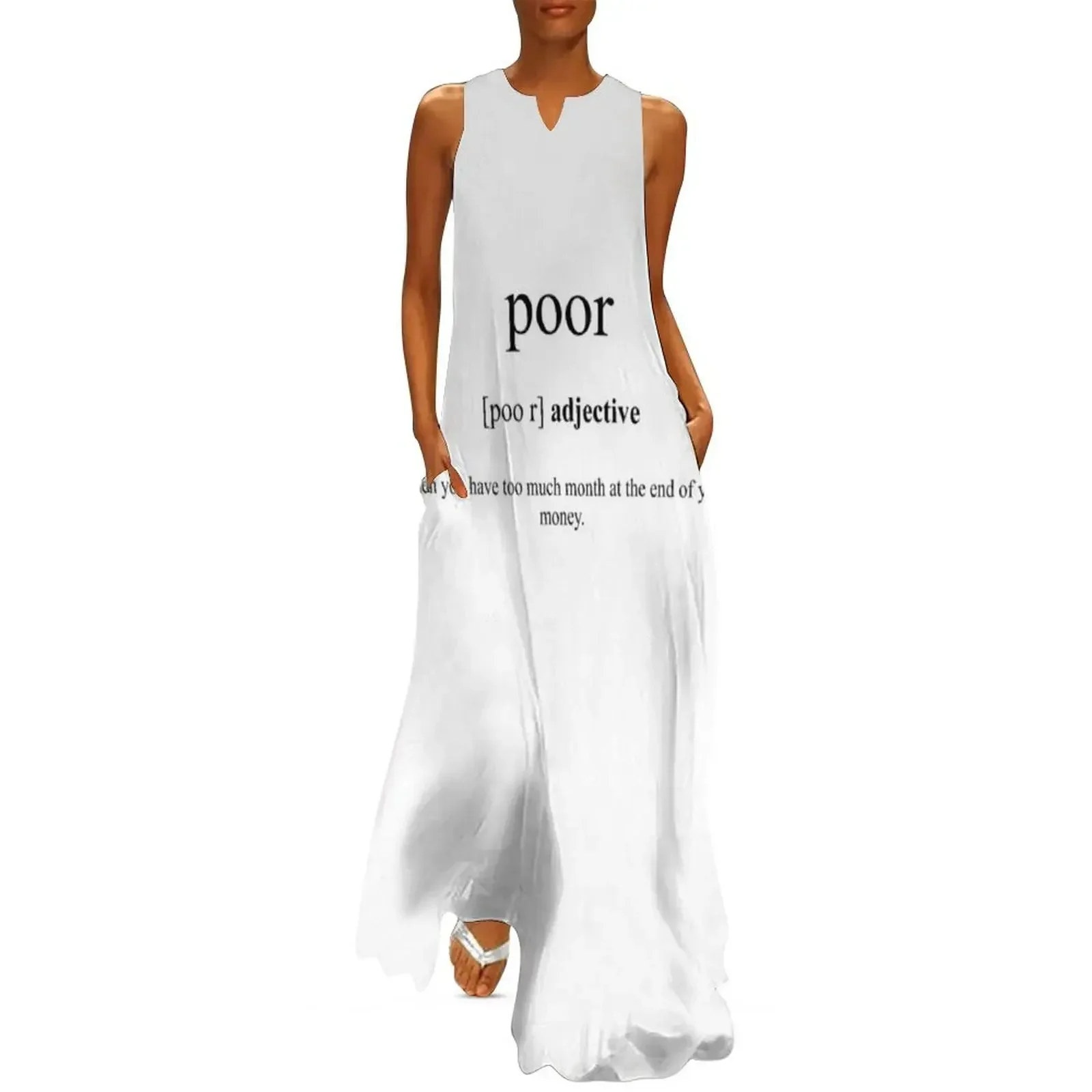 

Poor Definition Dictionary Collection Long Dress loose women's dress beach outfits for women Female clothing Dress