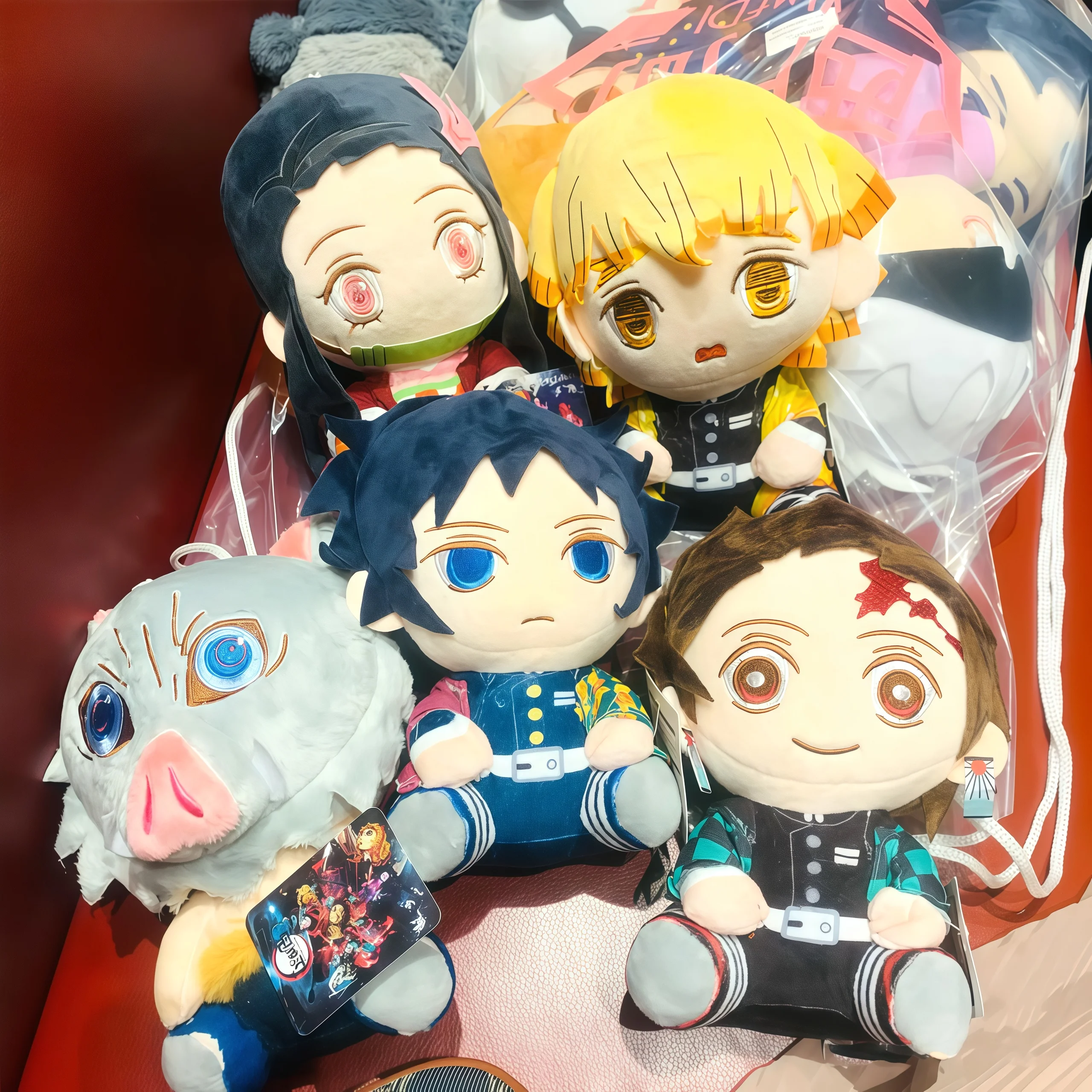 New 20cm Demon Slayer Cartoon Plush Toys Ghost Slayer Kamado Tanjirou Kamado Nezuko Kochou Figure Stuffed Doll Children's gifts
