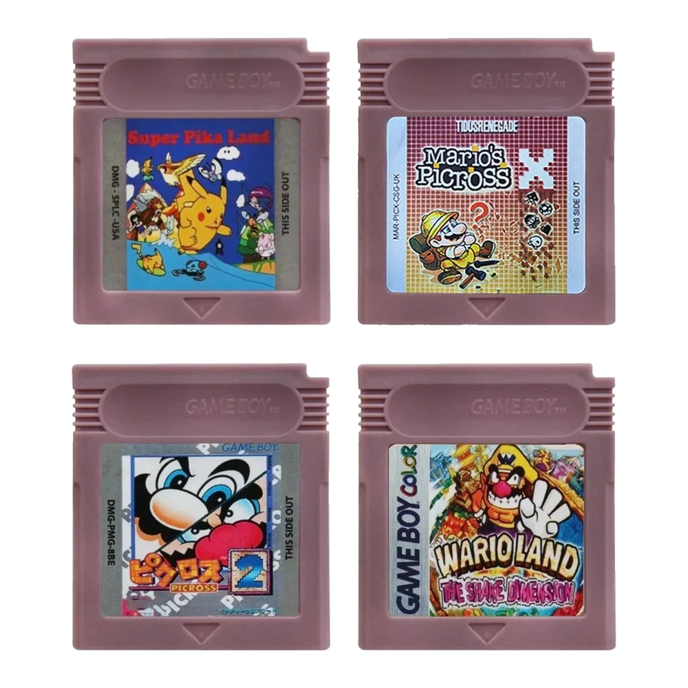 Cartucho de videojuegos GBC de 16 bits, consola de 16 bits, tarjeta de juego Wario Land Donkey Kong Wario Land 2 Yoshi para GBC Mario