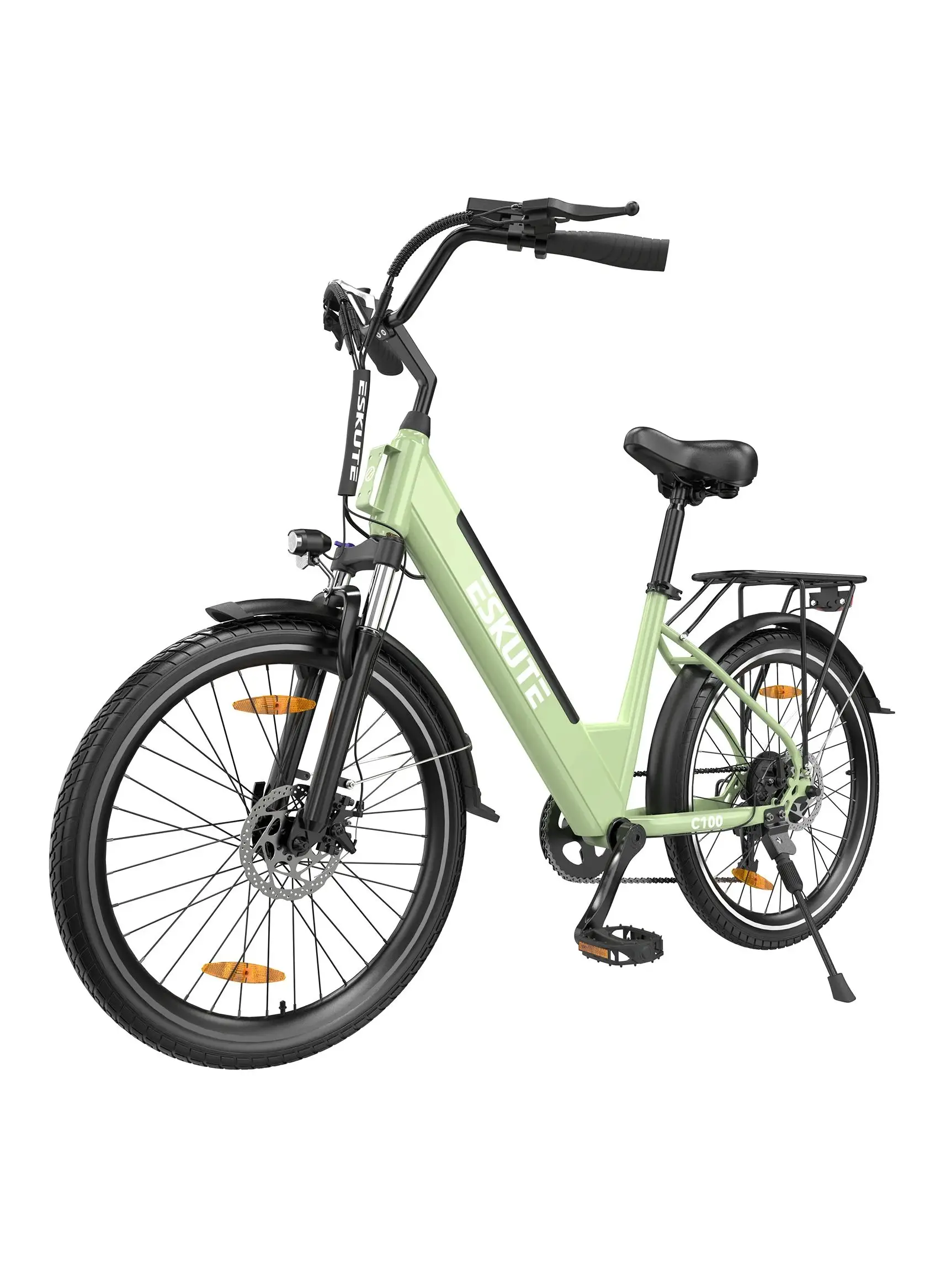 AliExpress ESKUTE C100 Adult Electric Bicycle 250W Motor City ebike 36V 10.4AH Battery Lady E-bike 26-inch Tire Commuting Electric Bicycle