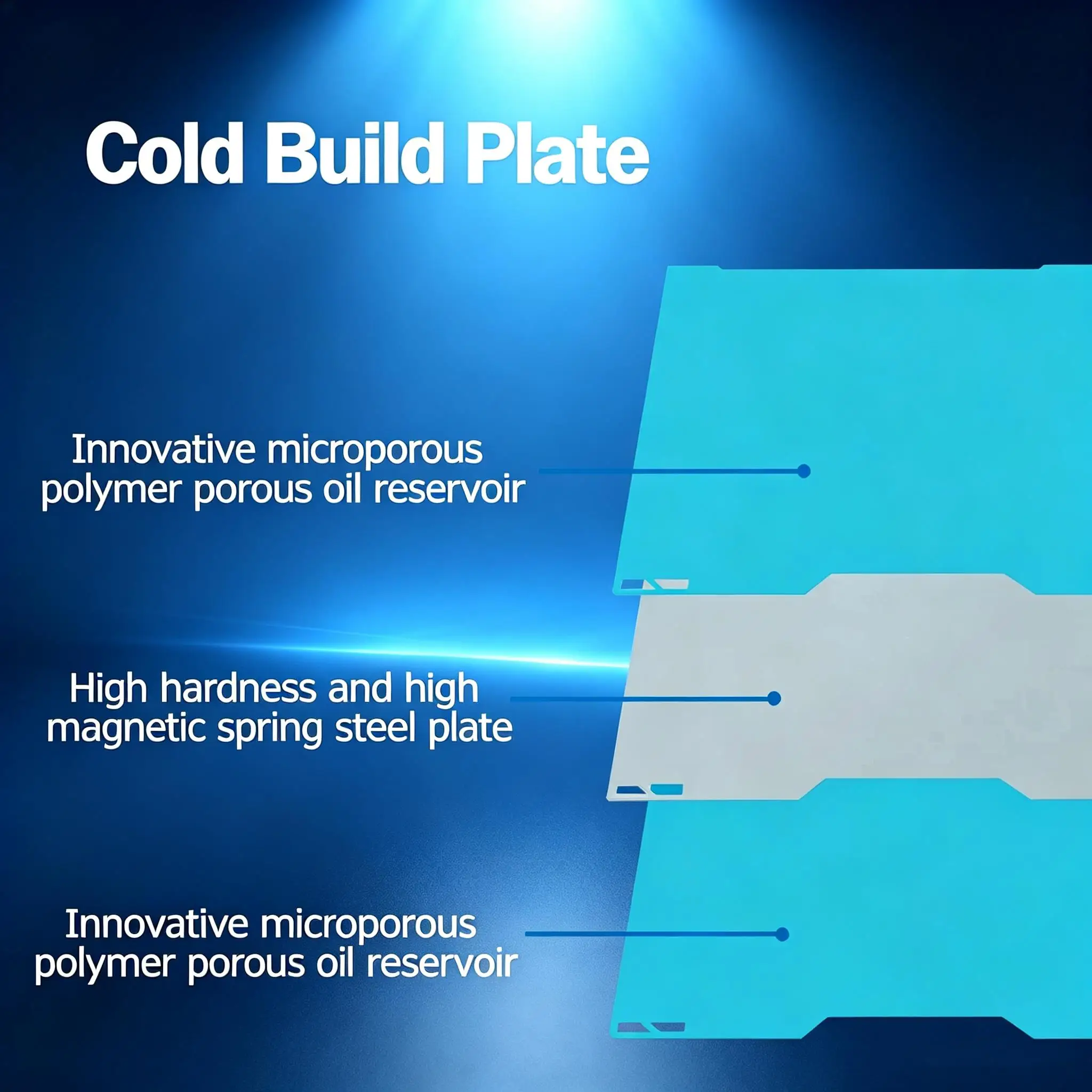 For Bambu Lab A2L H2C H2D H2S Double-Sided Cold Plate Low Temperature Glacier Build Plate Spring Steel Sheet 3D Printer Parts