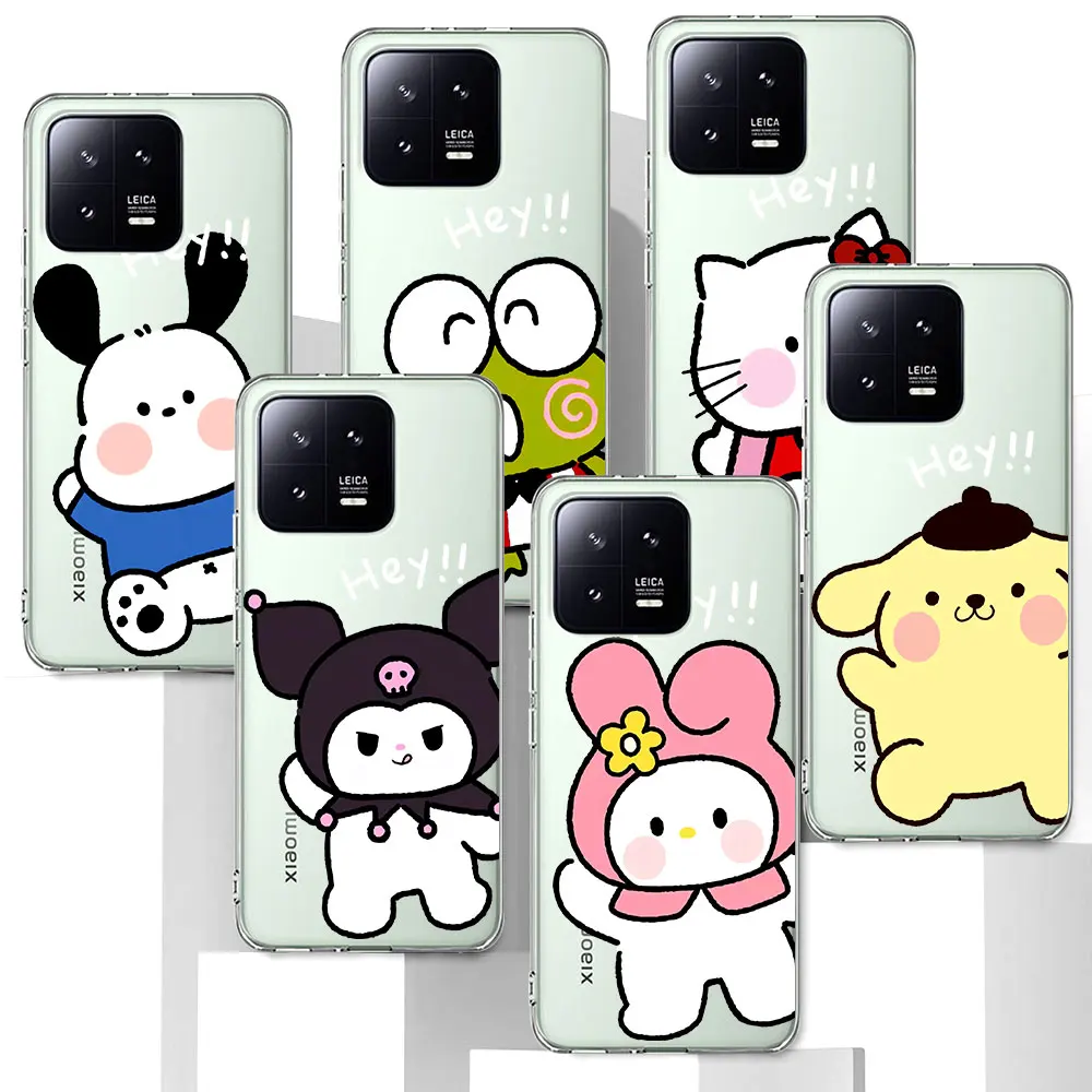 Cartoon Cute Pochacco Case for Xiaomi Mi 11T 12 12X 13 10T 12T 10 11 5X A1 A3 CC9E 9T Pro A2 9 CC9 11i 8 Lite 6X TPU Soft Cover