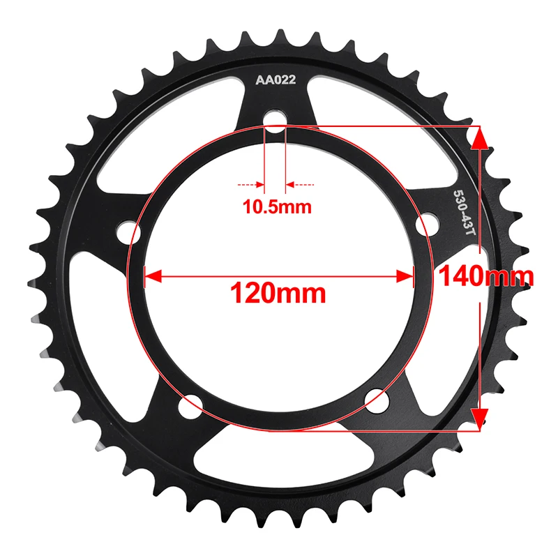 530 18T 17T 43T Motor Front Rear Star Sprocket for SUZUKI GSX-R GSXR 1300 GSX1300 BK B-King R RR RZ RA Hayabusa