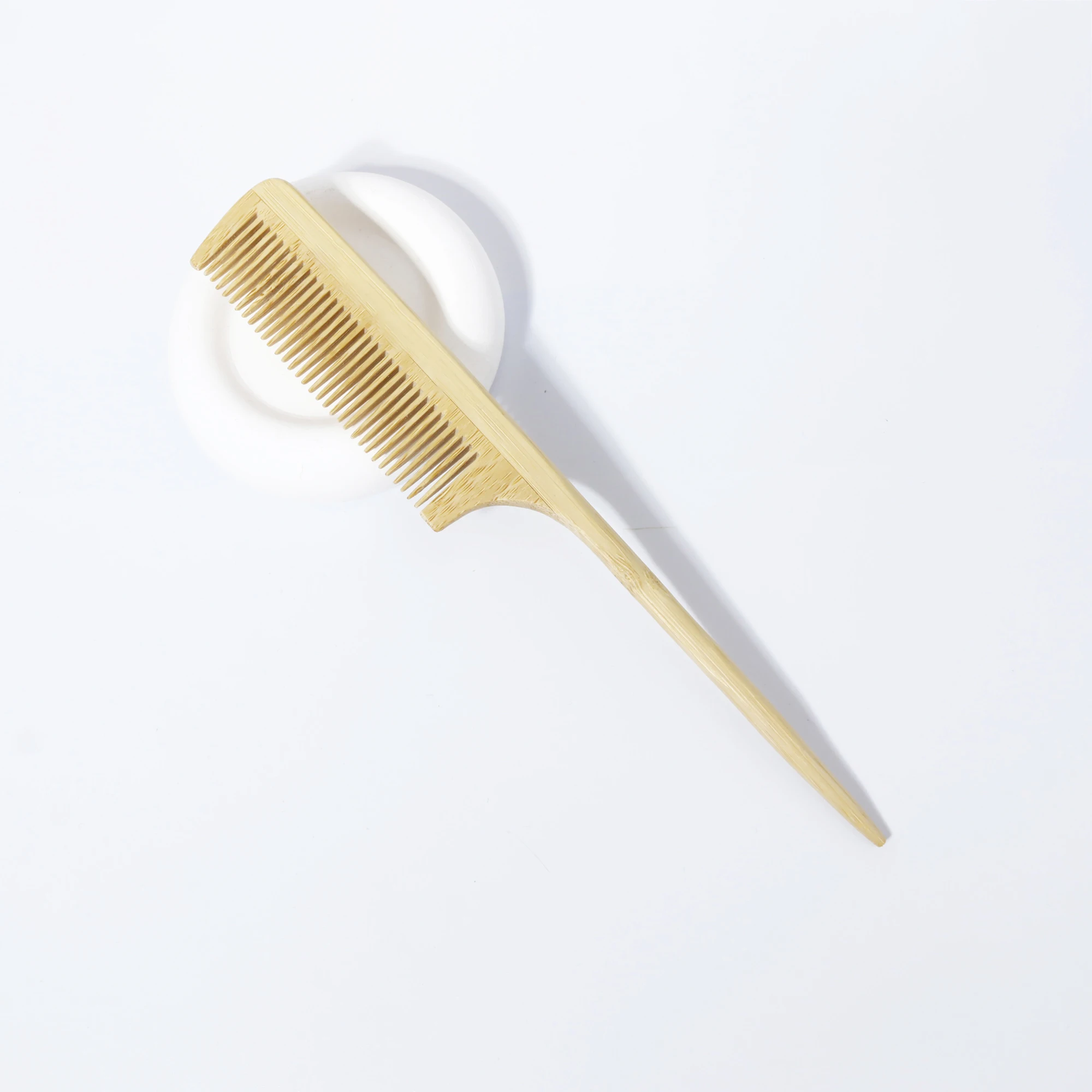 

Wooden pointed tail comb,fine toothed comb suitable for ordinary hair-wooden bristles for scalp care,Special for real hair wigs