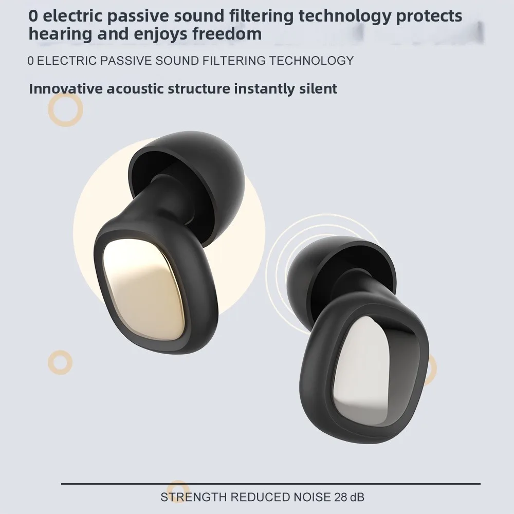 2026 produk baru lintas batas, earplug peredam bising kecil yang kuat dan baru, peredam suara di saluran telinga, anti-noise, nyaman untuk tidur