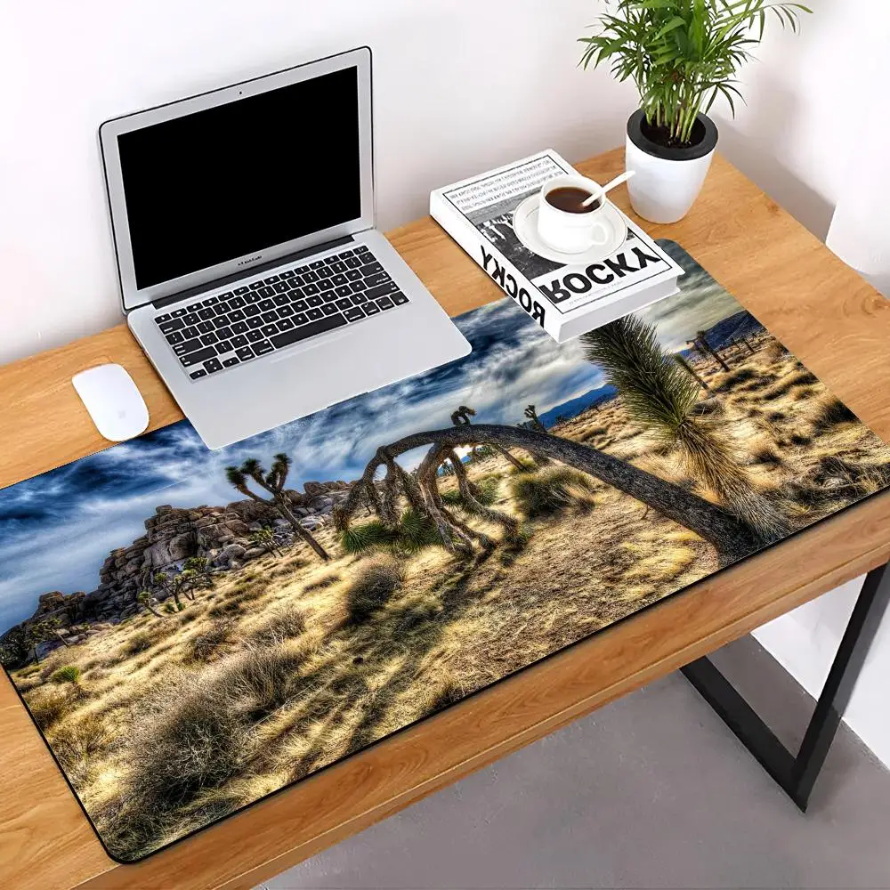 Joshua Tree National Park MINISO Mouse Pad E-sports players Desk Mat With Pad Gaming Accessories Prime Gaming Keyboard Pad XXL 9