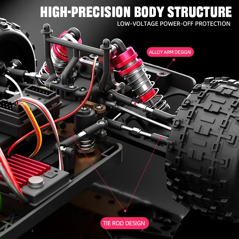 4wd rtr bürstenloses RC Auto Offroad 4x4 Hoch geschwindigkeit super schnell 70 km/h Fernbedienung LKW Drift Monster Spielzeug für Erwachsene Kinder jjrc