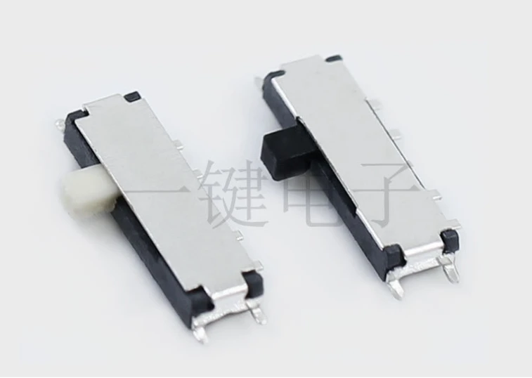 10 sztuk lub 20 sztuk lub 50 sztuk DC 50V 0.3A On/Off/na 3-pozycji 8-Pin DPDT Mini SMD SMT przełącznik suwakowy 10mm x 3mm MSK-13C01