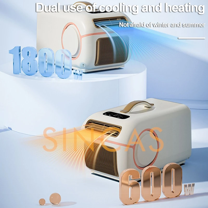 Condizionatore d'aria portatile dual mode 1800w Compressore Raffreddamento Unità di riscaldamento Riparo esterno in stile coreano Controllo del clima Campeggio