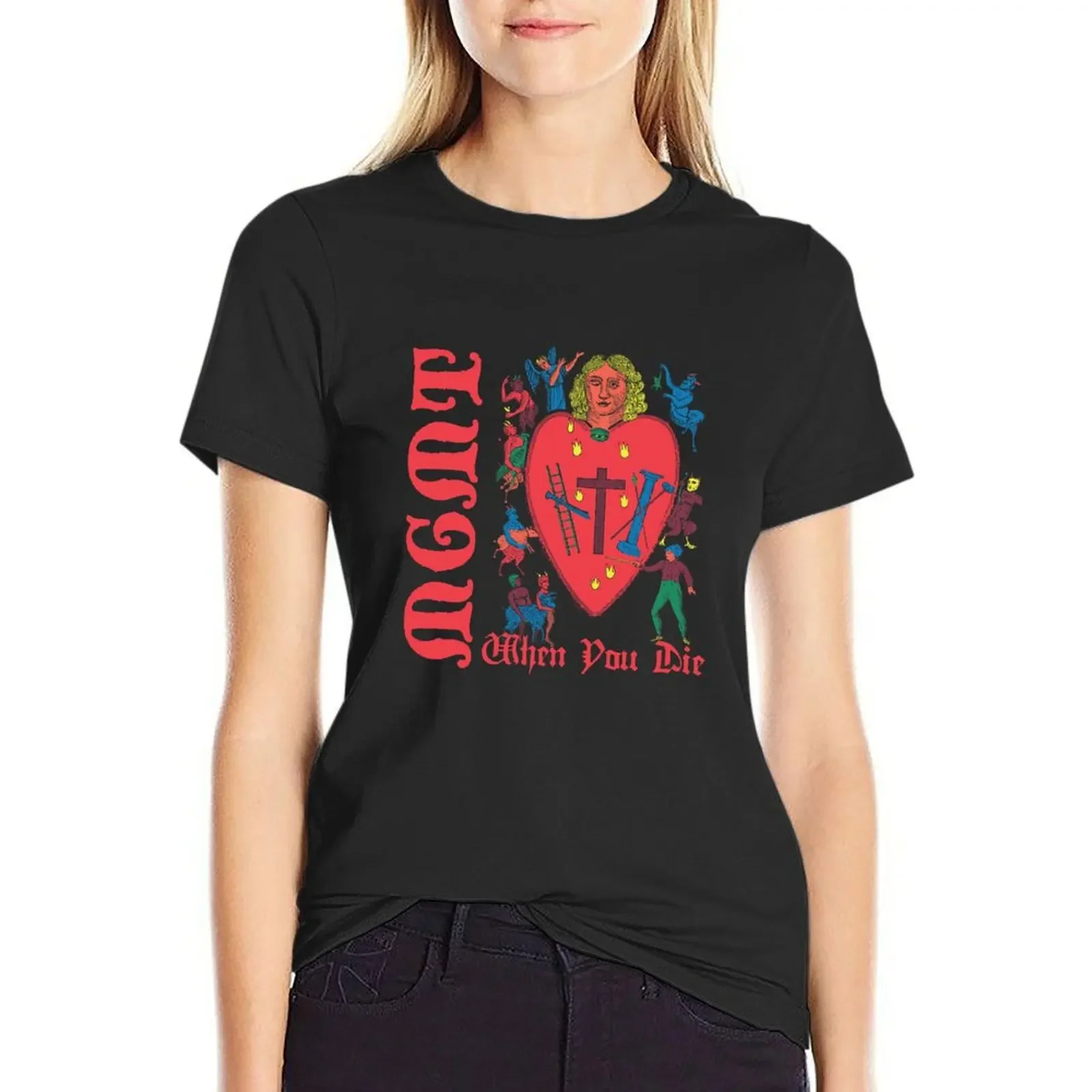 

MGMT When You Die Rock band cover album vol.2 T-Shirt summer top oversized Woman clothes