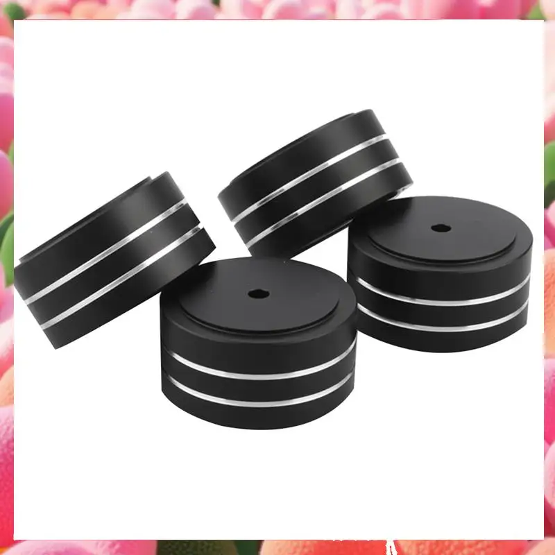 

16Pcs 40X20mm Aluminum HIFI AMP Speaker Isolation Stand Turntable DAC Feet Pad (Black)-ABJU