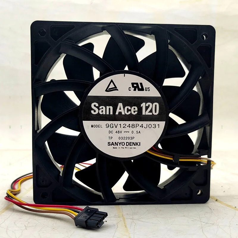 

H 1 pcs Sanyo 9GV1248P4J031 12025 48V 0.50A 12cm heat dissipation fan