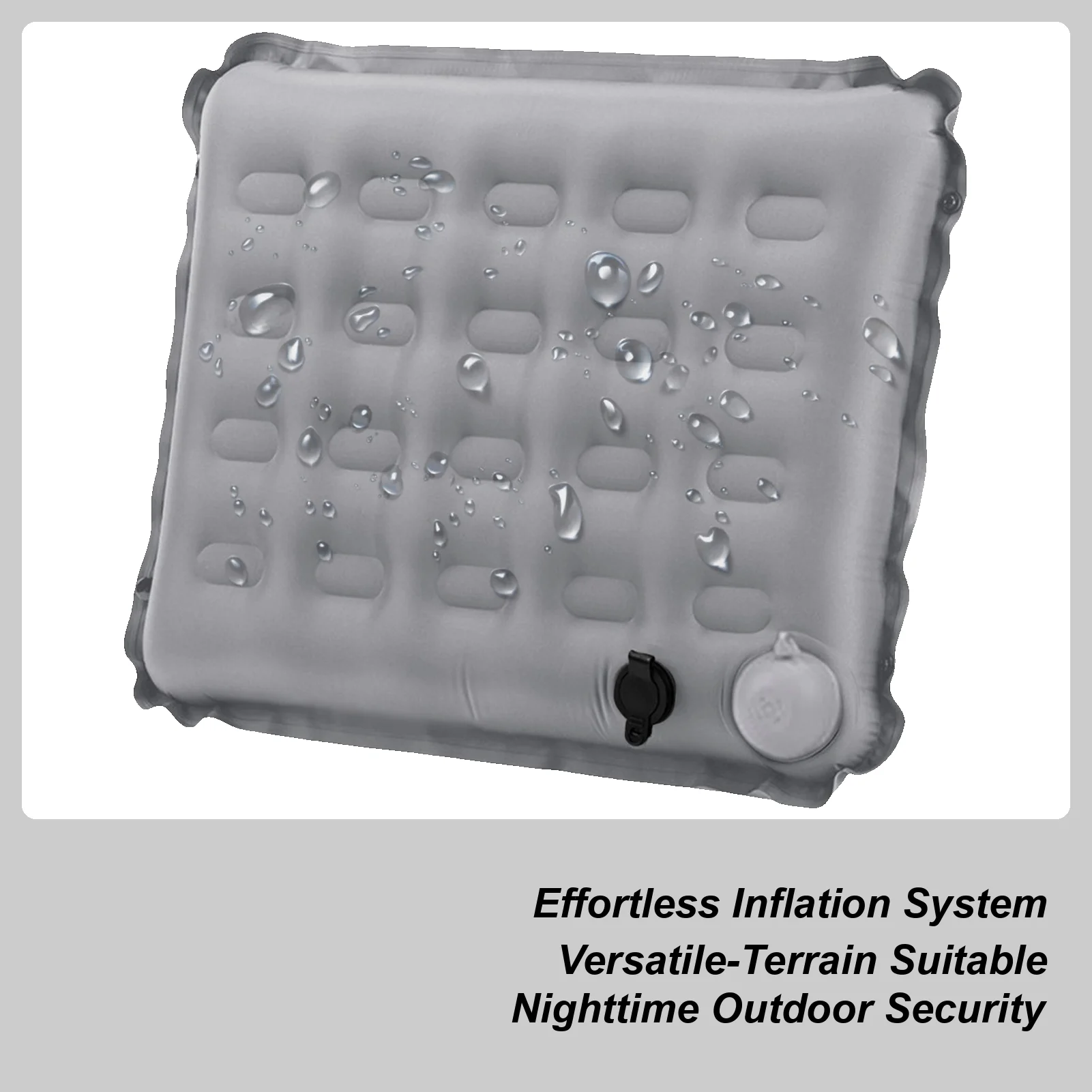 Stadium Seat Cushion With Reflective Strip Self Inflating Support Stadium Seat Outdoor Chair Cushion For Outdoor Hiking Fishing