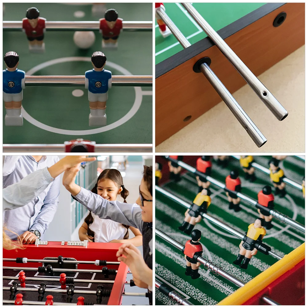 2 Pcs Foosball Machine Soccer Table Football Supply Accessory Folding Part Rod Desk Replacement Iron Child Pole for