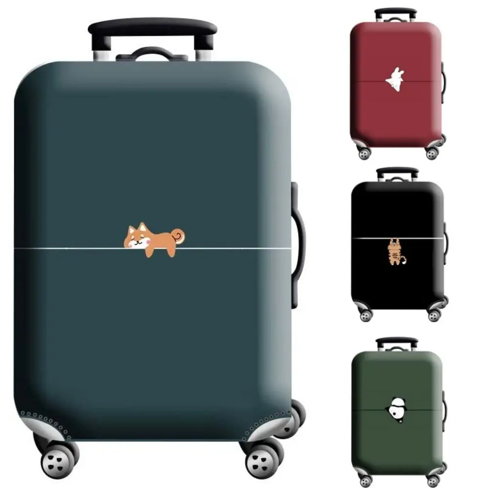 

Fashion Anti Scratch Luggage Protector Cute Animal Dust Proof Luggage Cover Durable Elastic Suitcase Covers Outdoor