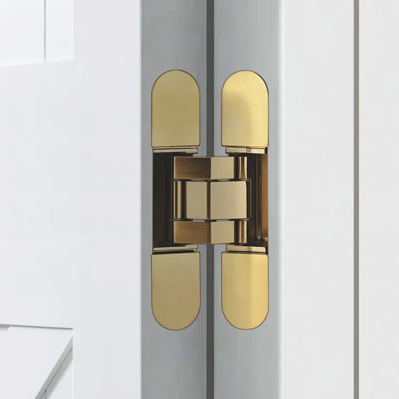 

Invisible hinge three-dimensional adjustable wooden door, folding door, door thickened bearing, cross door hinge 180 degrees