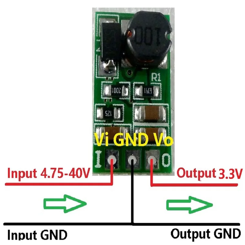 DC 5-40V to 3.3V Regulator DC-DC Step-Down Buck Converter Module Board 10 Pcs DD4012SA_3 replace AMS1117-3.3 LM1117-3.3 1117 LDO