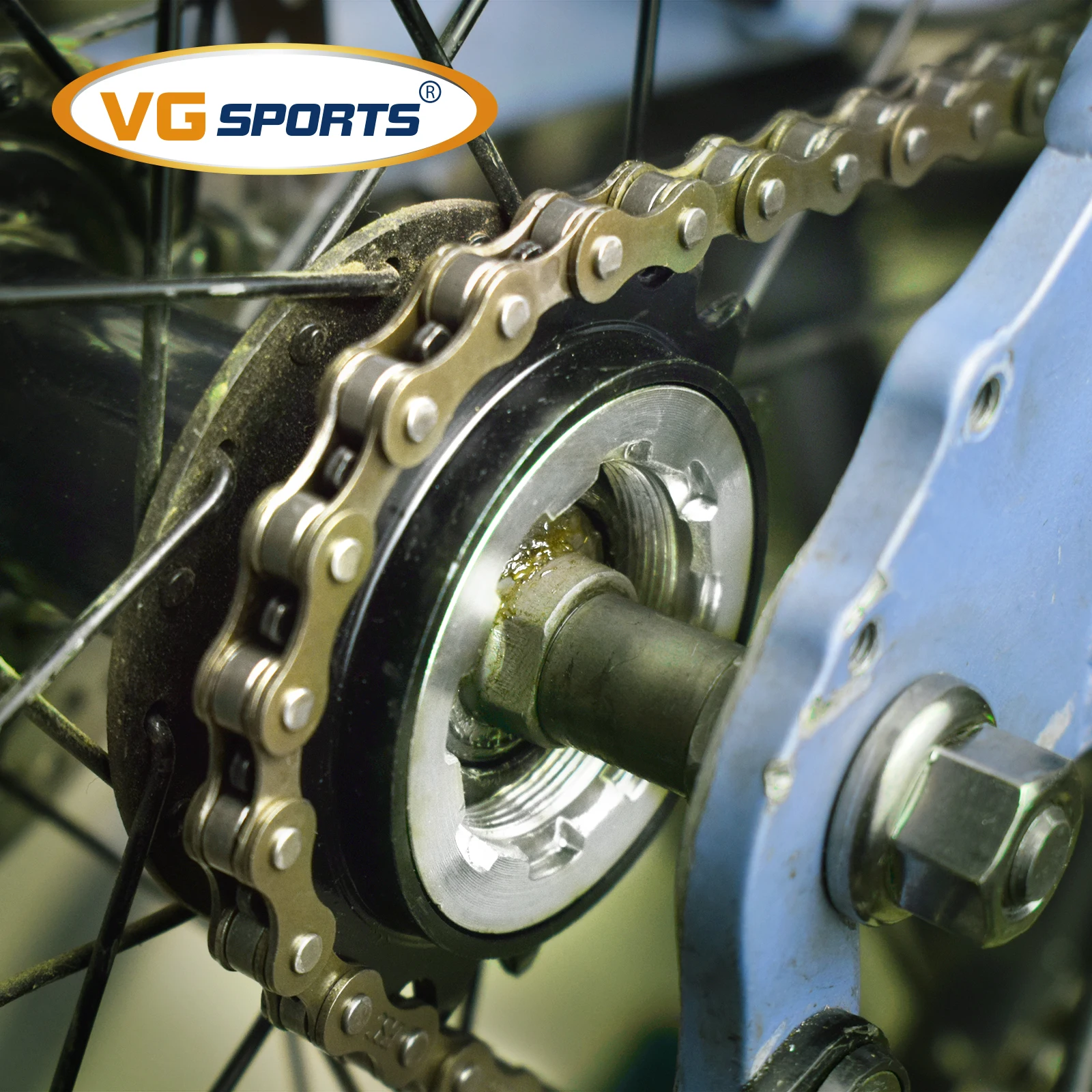 

VG Sports 18T Single Speed Bicycle Freewheel Compatible with 1 Speed Bike Freewheel Threaded Freehub Replacement Parts