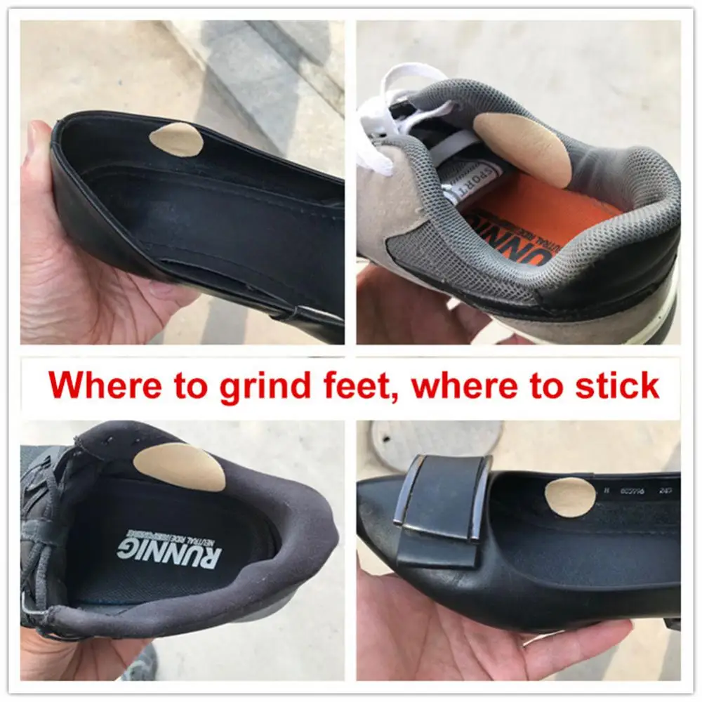 Pegatina adhesiva para plantillas de tamaño ajustable, parche Invisible antidesgaste para zapatos deportivos, Protector de talón, parches de reparación de zapatos