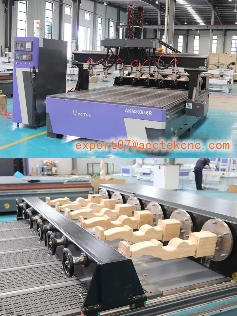 

Multi Head 4 Axis 4 6 8 10 12 Rotary 3D Wood CNC Router Machine 8 Heads Woodworking