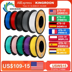 KINGROON HS-PLA Filament 1.75mm High Speed PLA 3d Printer Filament For Bambu All FDM 3D Printer 3D Printing Materials 5/10KG
