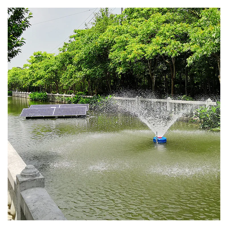 750W solar fountain aerator, water ecological restoration 750W solar fountain
