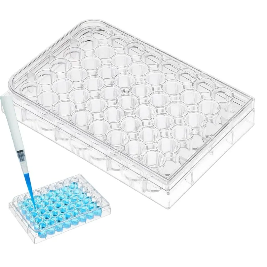 

48 Holes Pill Filling Tool for Capsules, Pill Filler Tray Tube Rack Well Cell Culture Plate Serving Tray Tissue Culture Plate f