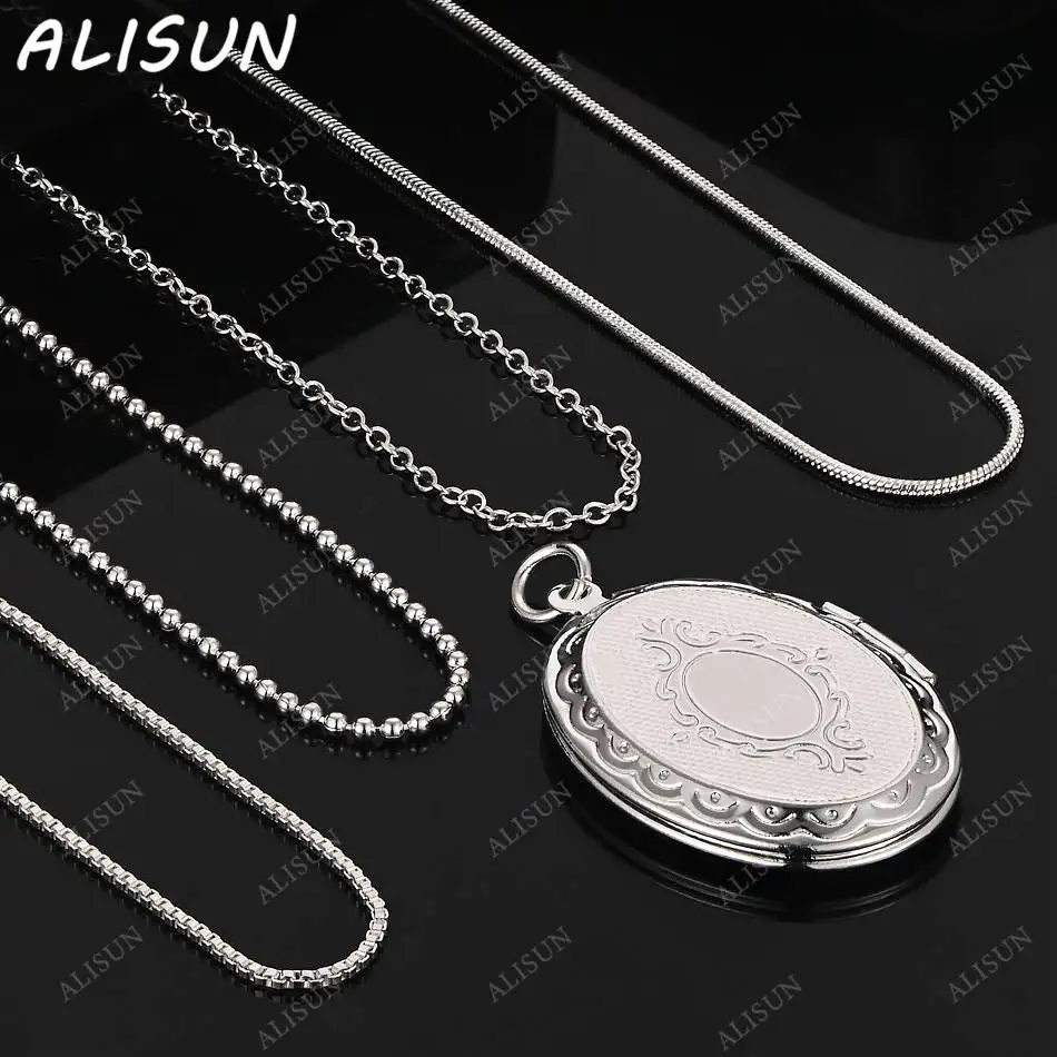 

ALISUN 40-75cm 925 Sterling Silver Design Pendant Necklace For Women Men Creativity Gifts Street All-match Party And Daily Wear