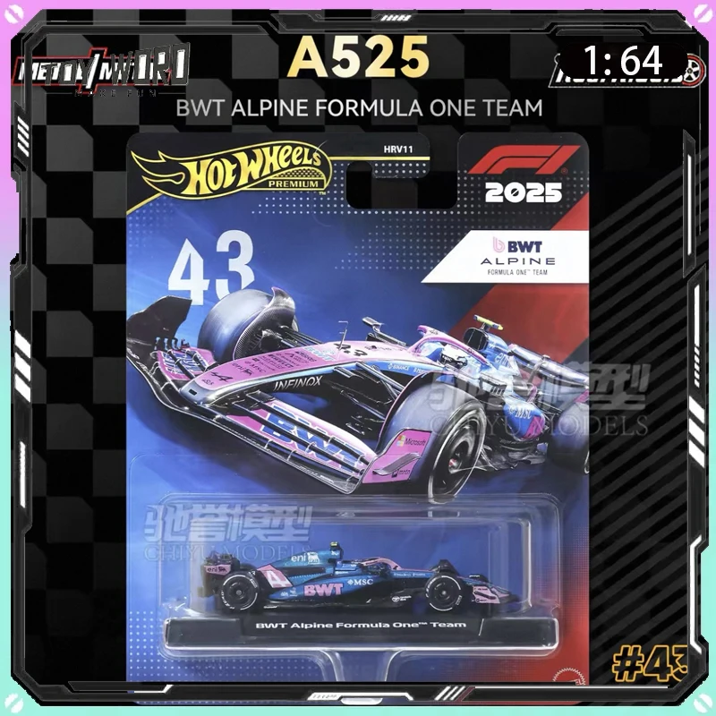 新しいオリジナルホットウィールゴールドラベルプレミアム-hrv11-1-64-f1-レースカーフォーミュラ-1-ダイキャスト車両デスクトップコレクタブルオーナメントギフト