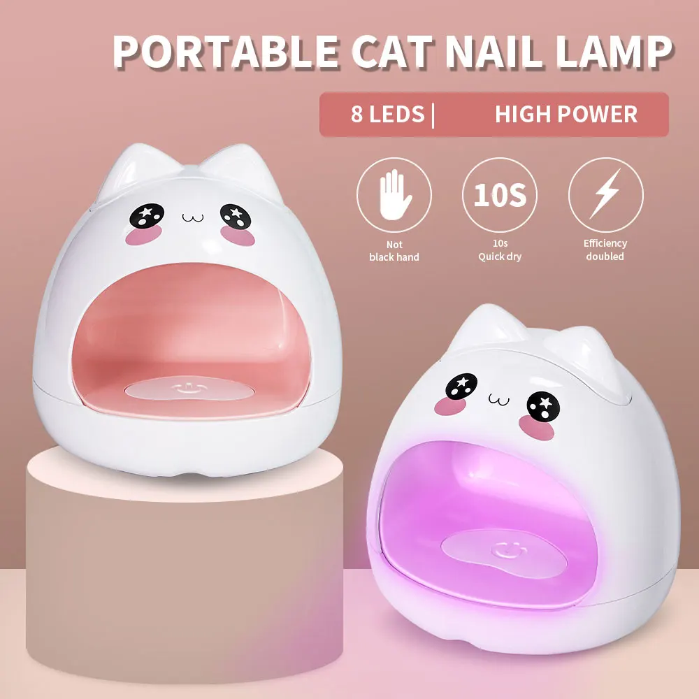 Phototherapy Machine Cartoon Shaped Single Finger USB Charger UV Led Nail Lamp for Quick Drying Nail Polish