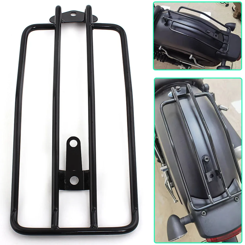 Motorcycle Black Steel Material Rear Solo Seat Luggage Rack Support Shelf Accessories For Honda CMX500 Rebel 300 500 2017-2021