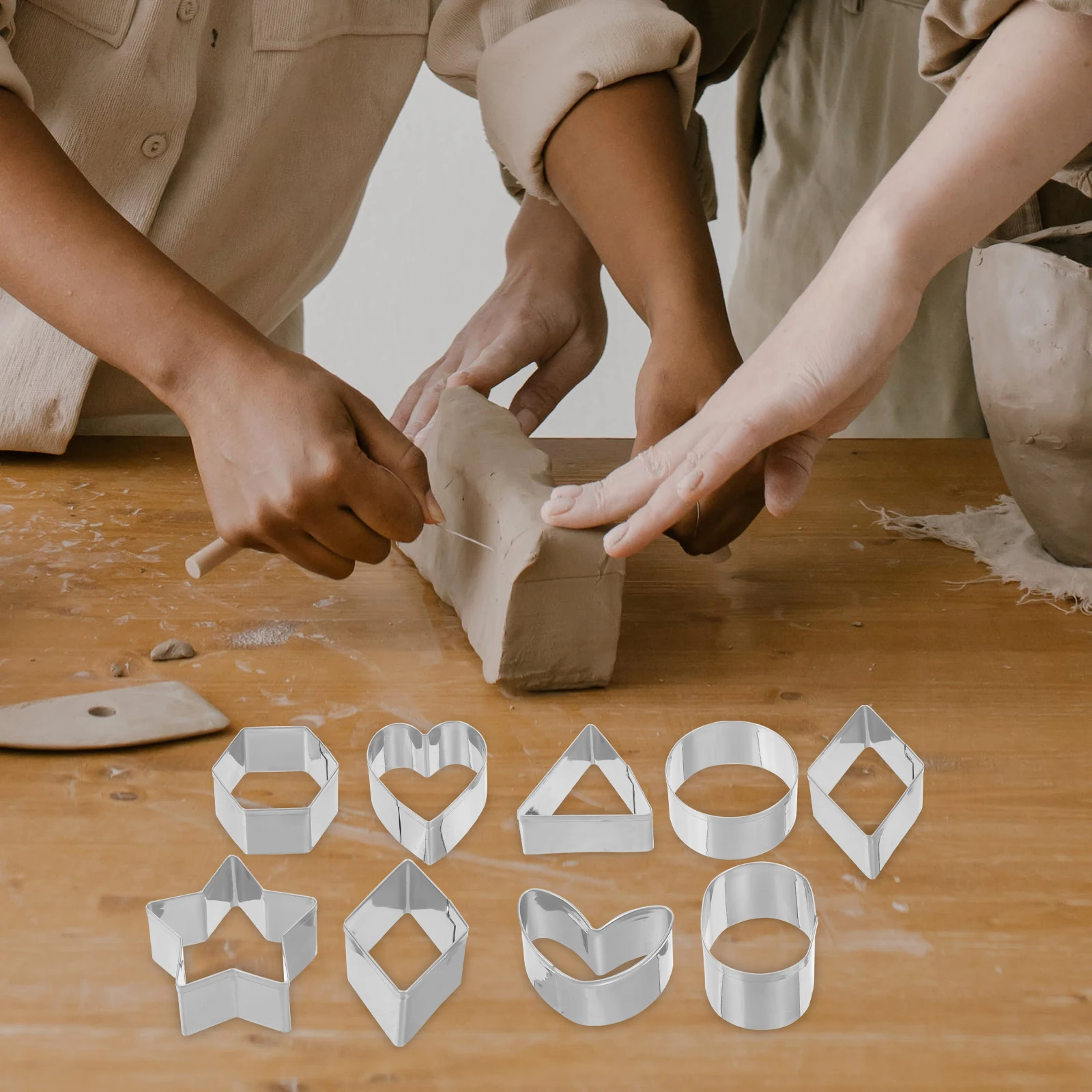 

30 Pcs Earring Mould Clay Cutters Jewelry Making Supplies Polymer Clay Earrings Kit Lightweight Practical