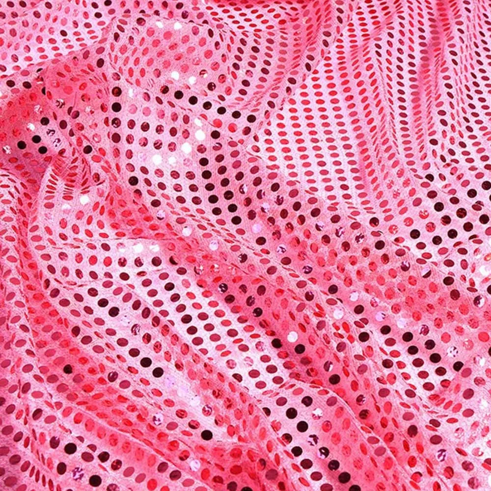 Fashion Shiny Sequins Sequin Fabric 100cm*110cm DIY Mesh Fabric Sequin Cloth Wedding Decor
