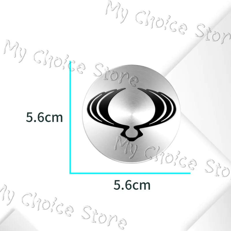 4Pcs 56mm Aluminum Car Styling Wheel Center Hub Caps Sticker For Ssangyong Korando Rexton 2 Tivolan Kyron Actyon Accessories