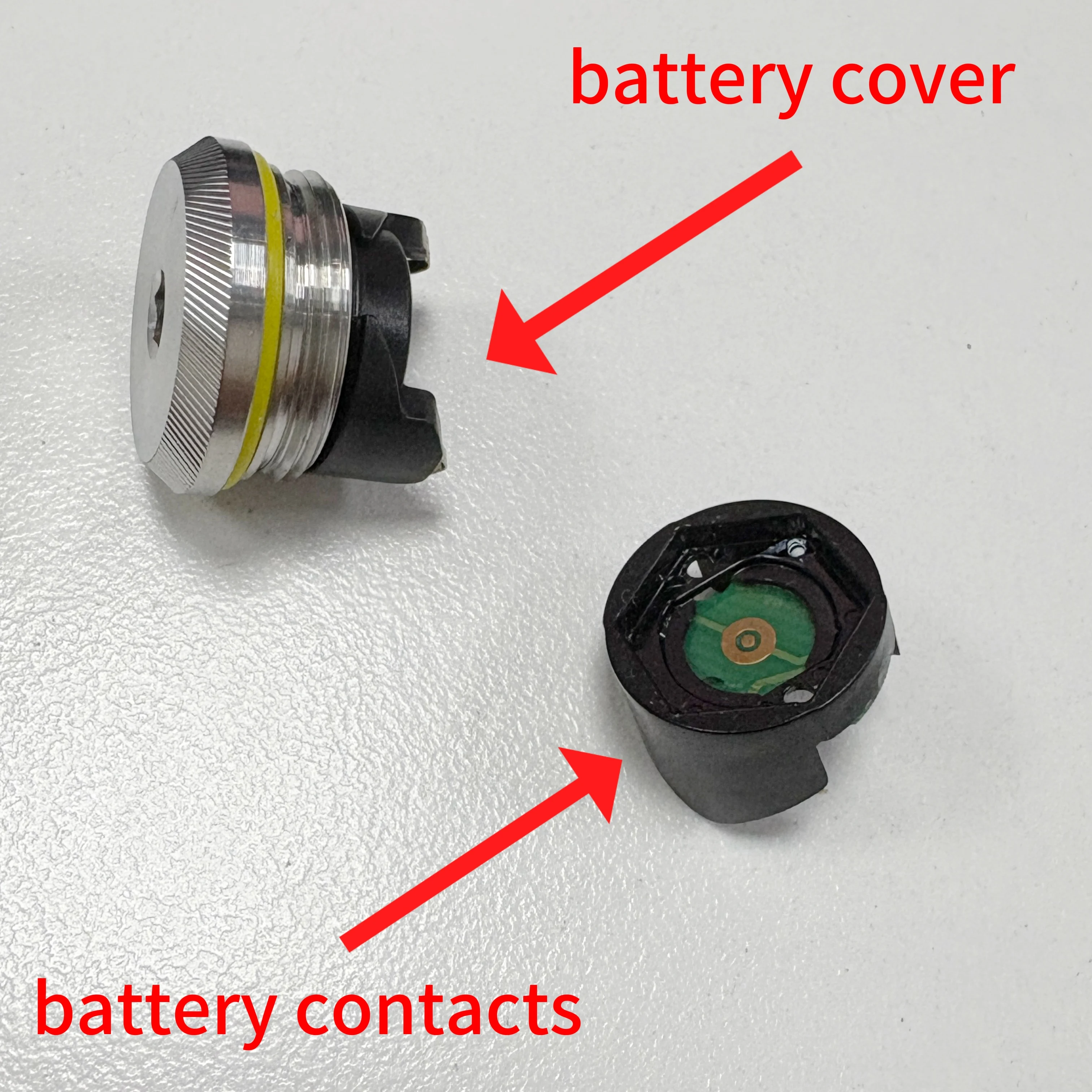 For Garmin Vector 3 3s Battery Cover Or Battery Contacts GPS Handheld Bicycle Pedals Part Repair (Optional)