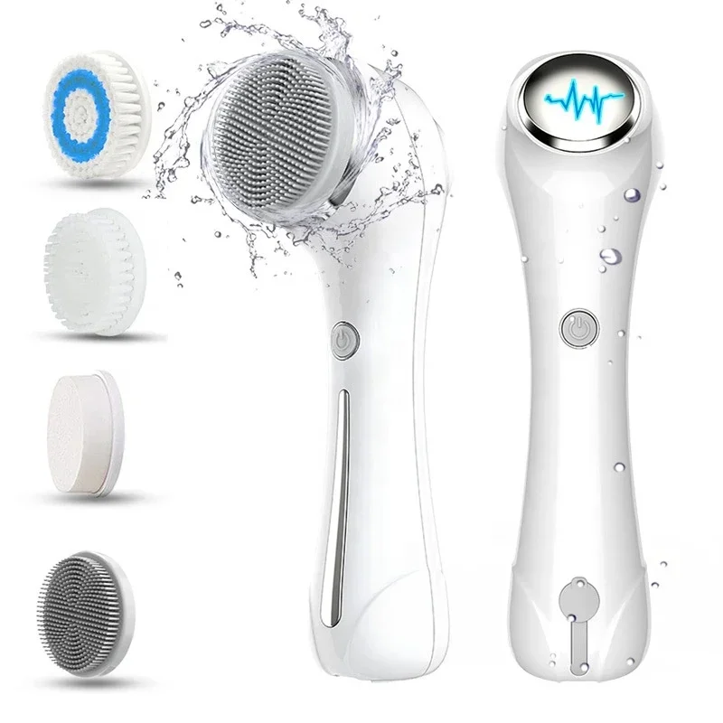 Household Electrics Facials Skin Scrubbers Face Brush Magics Skin Care Machines/Facial cleansing machine / 4 in 1 kits /Hotsales