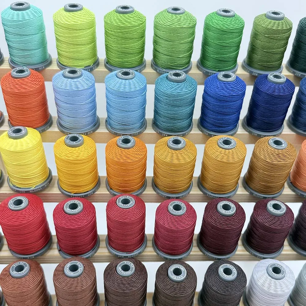 XianGe Polyester Wax Thread For Hand Sewing Machine Stitching Leather Shoes Strap Denim Environment DIY Twist Round Line