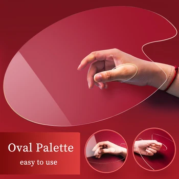Acryl Verf Palet Transparant Clear Gouache Kunstenaar Verf Mengen Palette Gemakkelijk Cleanup Voor Olie Aquarel Schilderen Gereedschap
