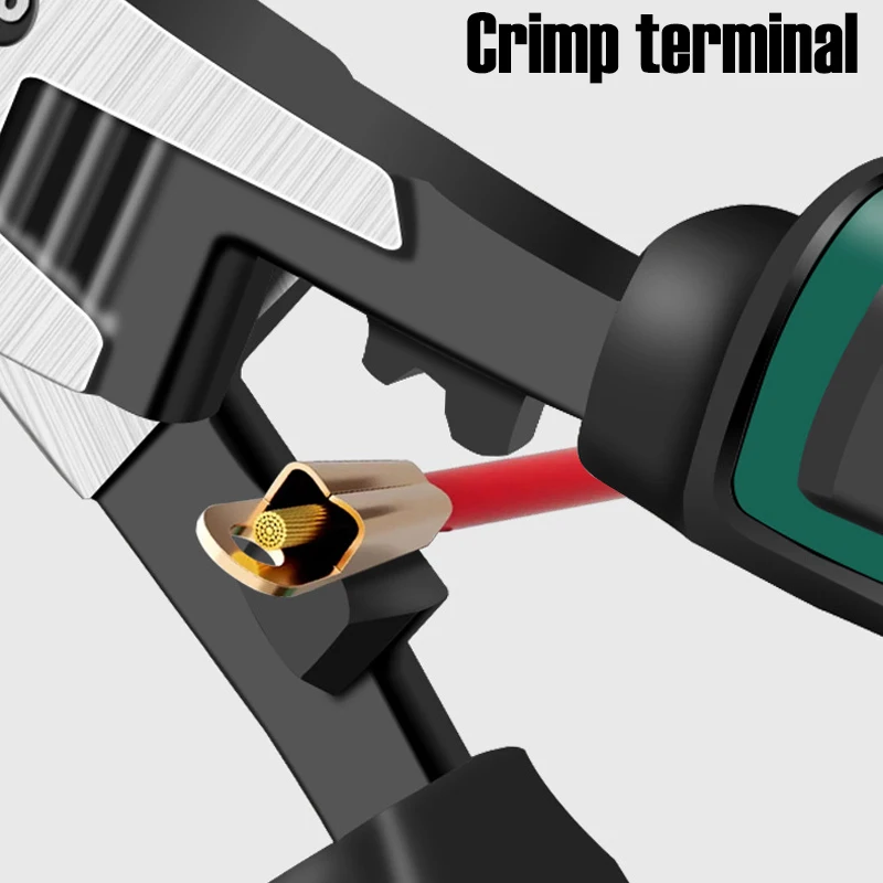 6/8/10" Kabelschneider in Industriequalität, Drahtschere, Abisolierzange, Crimp-Anschluss, Elektriker-Multifunktionshandwerkzeuge